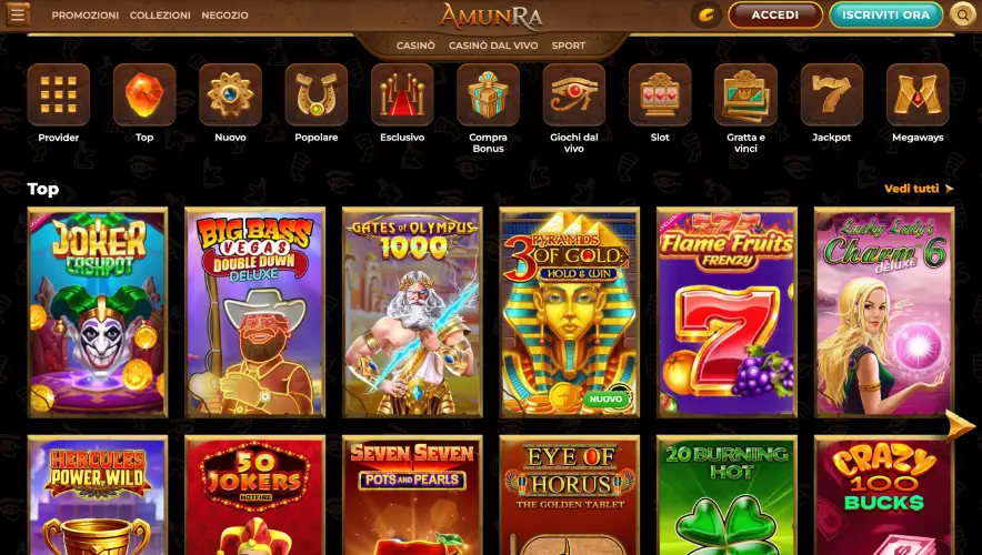 Recensione del casinò online AmunRa